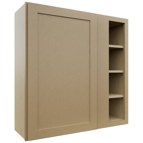 Fabuwood Galaxy Natural Oak WBC3636 Wall Corner Blind Cabinet, Front View