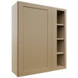 Fabuwood Galaxy Natural Oak WBC3642 Wall Corner Blind Cabinet, Front View
