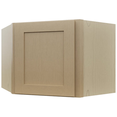 Fabuwood Galaxy Natural Oak WDC2418 Wall Corner Diagonal Cabinet, Front View