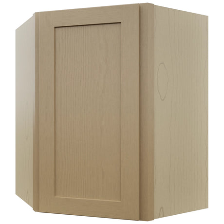 Fabuwood Galaxy Natural Oak WDC2430 Wall Corner Diagonal Cabinet, Front View