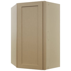 Fabuwood Galaxy Natural Oak WDC2439 Wall Corner Diagonal Cabinet, Front View