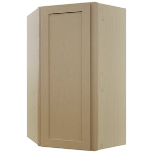 Fabuwood Galaxy Natural Oak WDC2442 Wall Corner Diagonal Cabinet, Front View