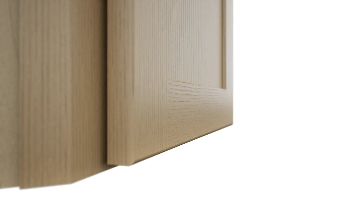 Fabuwood Galaxy Natural Oak WDC2742 Wall Corner Diagonal Cabinet, Detail View