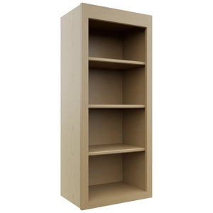 Fabuwood Galaxy Natural Oak WOS1842 Wall Open Shelf, Front View