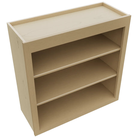Fabuwood Galaxy Natural Oak WOS3030 Wall Open Shelf, Top View