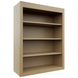 Fabuwood Galaxy Natural Oak WOS3039 Wall Open Shelf, Front View