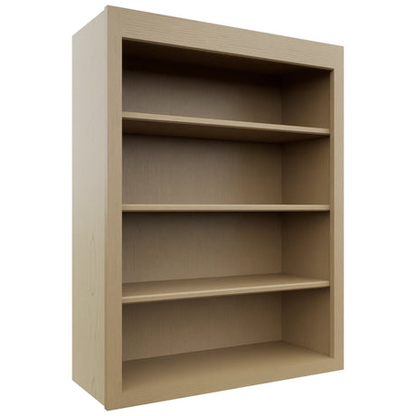 Fabuwood Galaxy Natural Oak WOS3039 Wall Open Shelf, Front View