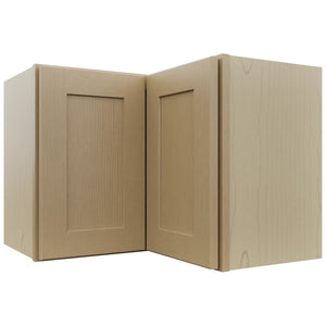 Fabuwood Galaxy Natural Oak WPC2418 Wall Corner Pie Cabinet, Front View