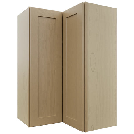Fabuwood Galaxy Natural Oak WPC2436 Wall Corner Pie Cabinet, Front View