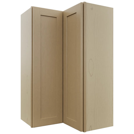 Fabuwood Galaxy Natural Oak WPC2439 Wall Corner Pie Cabinet, Front View