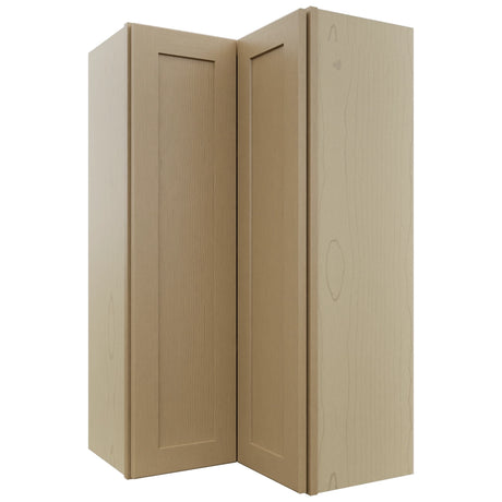 Fabuwood Galaxy Natural Oak WPC2442 Wall Corner Pie Cabinet, Front View