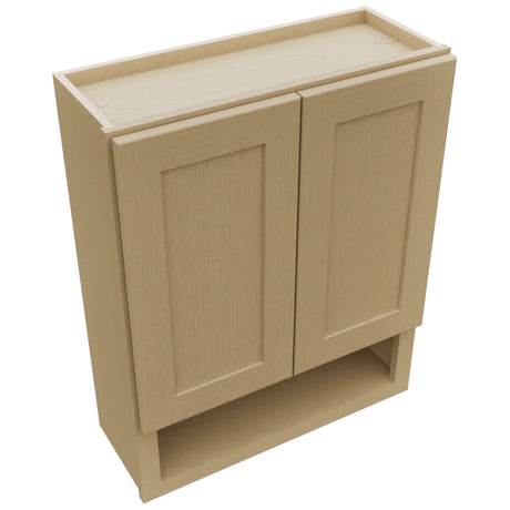 Fabuwood Galaxy Natural Oak WVS2430 Vanity Wall Storage, Top View