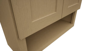 Fabuwood Galaxy Natural Oak WVS2430 Vanity Wall Storage, Detail View