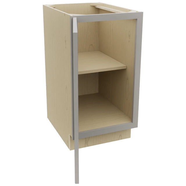 Fabuwood Galaxy Nickel B18FD Base Full Door Cabinet, Open View