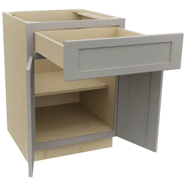 Fabuwood Galaxy Nickel B24 Base Standard Cabinet, Open View