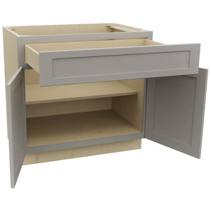 Fabuwood Galaxy Nickel B36SDF Base Standard Cabinet, Open View