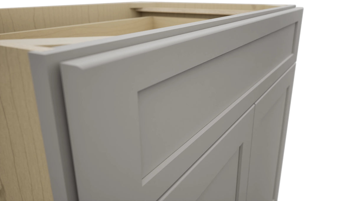 Fabuwood Galaxy Nickel B36SDF Base Standard Cabinet, Detail View