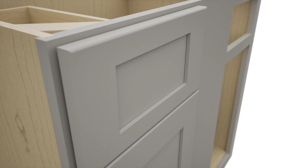 Fabuwood Galaxy Nickel BLB39/42 Base Corner Blind Cabinet, Detail View