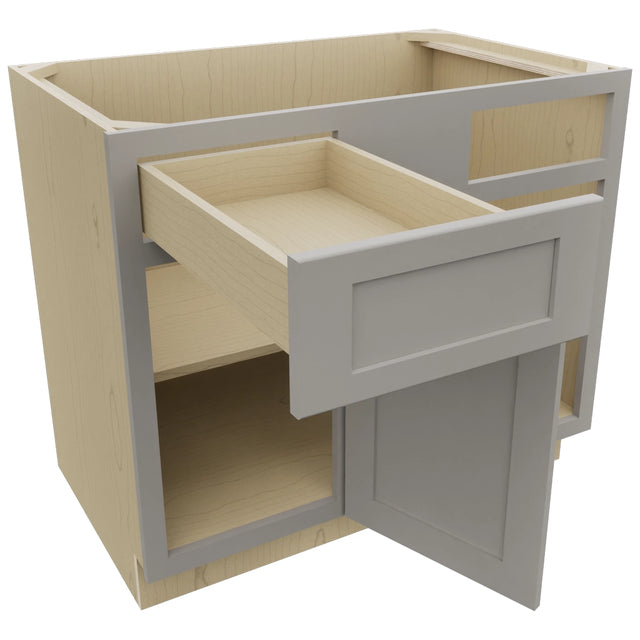 Fabuwood Galaxy Nickel BLB42/45 Base Corner Blind Cabinet, Open View