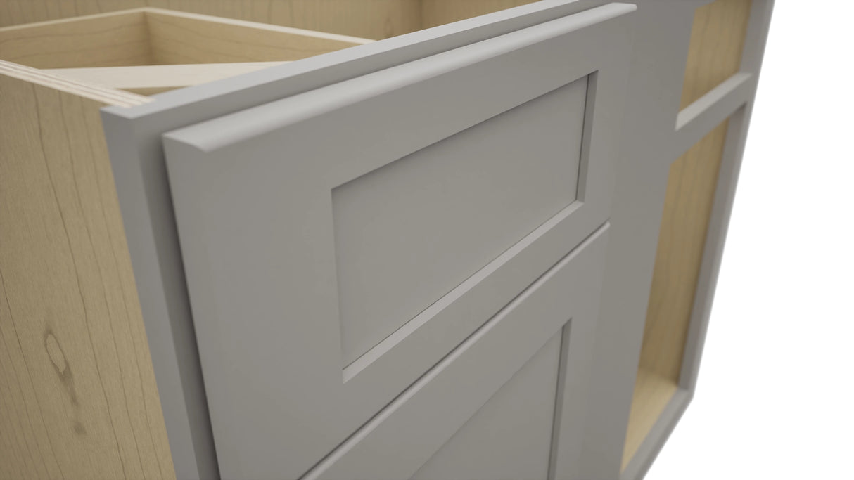 Fabuwood Galaxy Nickel BLB42/45 Base Corner Blind Cabinet, Detail View