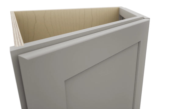 Fabuwood Galaxy Nickel BRA24 Base Return Angle Cabinet, Detail View