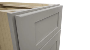 Fabuwood Galaxy Nickel DB15 Base 3 Drawers Cabinet, Detail View