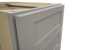 Fabuwood Galaxy Nickel DB18-4 Base 4 Drawers Cabinet, Detail View