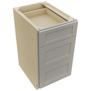 Fabuwood Galaxy Nickel DB18 Base 3 Drawers Cabinet, Top View