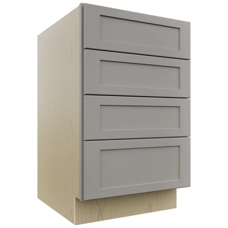 Fabuwood Galaxy Nickel DB21-4 Base 4 Drawers Cabinet, Front View