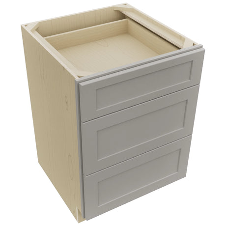 Fabuwood Galaxy Nickel DB24 Base 3 Drawers Cabinet, Top View