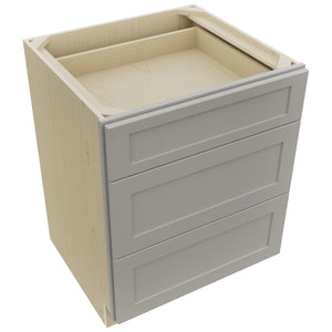 Fabuwood Galaxy Nickel DB27 Base 3 Drawers Cabinet, Top View