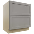 Fabuwood Galaxy Nickel DB30-2 Base 2 Drawers Cabinet, Front View