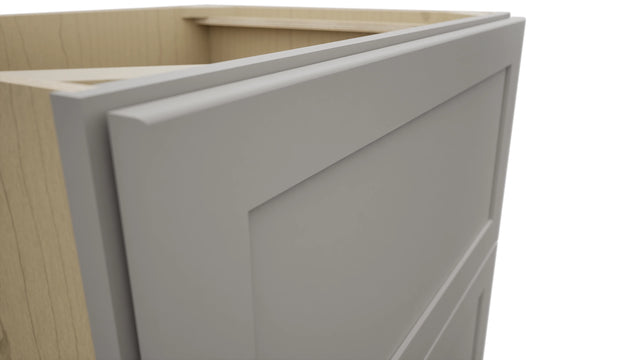 Fabuwood Galaxy Nickel DB30-2 Base 2 Drawers Cabinet, Detail View