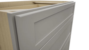 Fabuwood Galaxy Nickel DB36 Base 3 Drawers Cabinet, Detail View