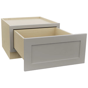 Fabuwood Galaxy Nickel DBS24 Base Bench Seat Cabinet, Open View