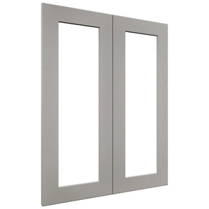 Fabuwood Galaxy Nickel DS DFG2430 Wall Prepped Door, Front View