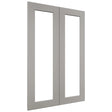 Fabuwood Galaxy Nickel DS DFG2436 Wall Prepped Door, Front View