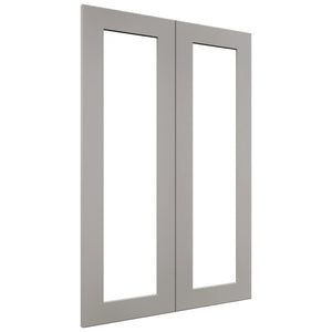 Fabuwood Galaxy Nickel DS DFG2436 Wall Prepped Door, Front View
