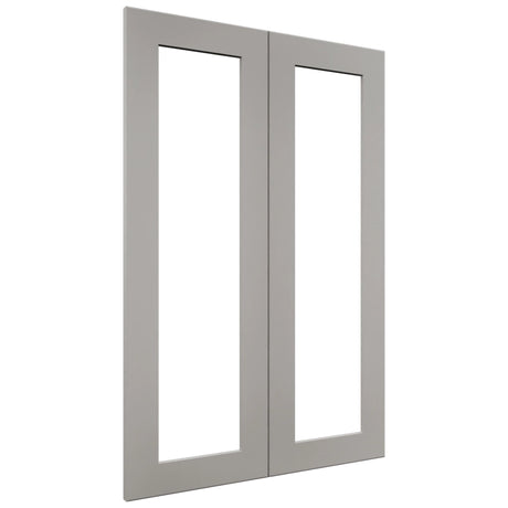 Fabuwood Galaxy Nickel DS DFG2436 Wall Prepped Door, Front View