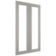 Fabuwood Galaxy Nickel DS DFG2442 Wall Prepped Door, Front View