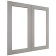 Fabuwood Galaxy Nickel DS DFG3030 Wall Prepped Door, Front View