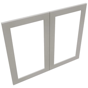 Fabuwood Galaxy Nickel DS DFG3630 Wall Prepped Door, Top View