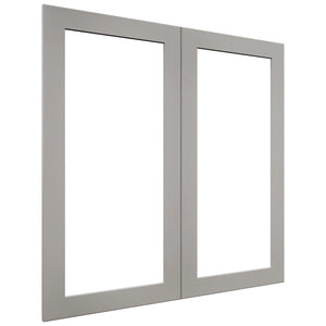 Fabuwood Galaxy Nickel DS DFG3636 Wall Prepped Door, Front View