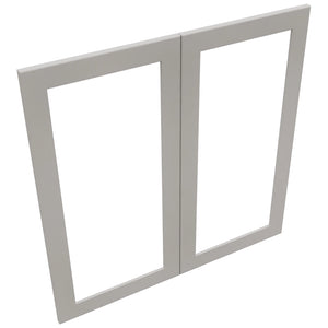Fabuwood Galaxy Nickel DS DFG3636 Wall Prepped Door, Top View