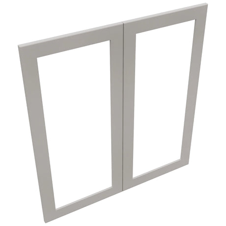 Fabuwood Galaxy Nickel DS DFG3639 Wall Prepped Door, Top View