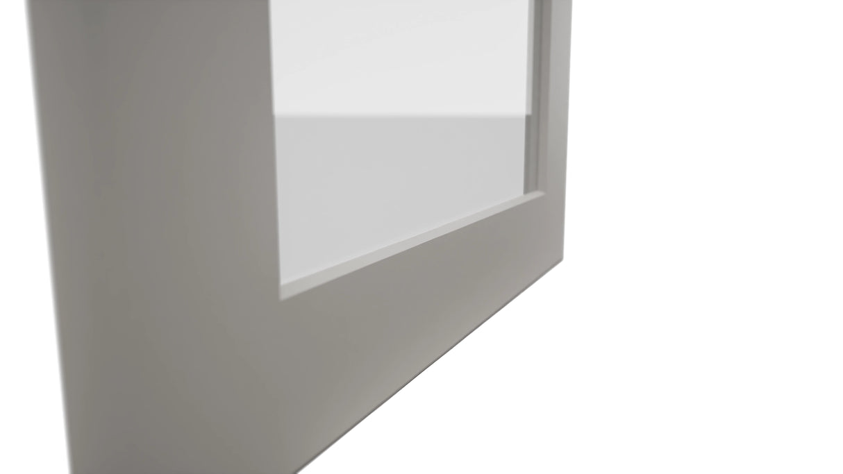 Fabuwood Galaxy Nickel DS GDW1836 Wall Glass Door, Detail View