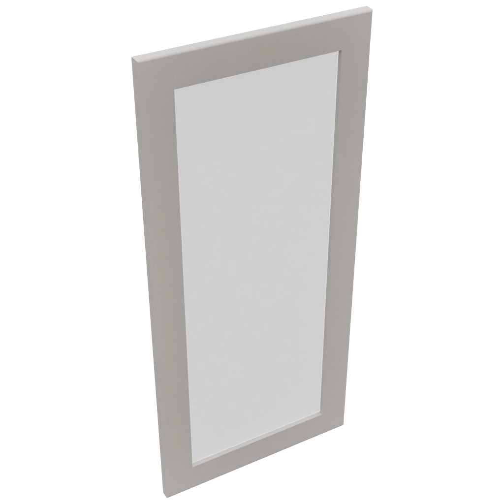 Fabuwood Galaxy Nickel DS GDW1839 Wall Glass Door, Top View