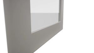 Fabuwood Galaxy Nickel DS GDW1839 Wall Glass Door, Detail View