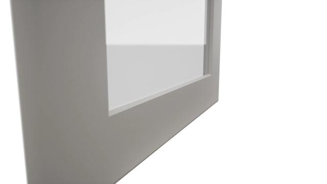 Fabuwood Galaxy Nickel DS GDW1839 Wall Glass Door, Detail View