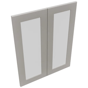 Fabuwood Galaxy Nickel DS GDW2430 Wall Glass Door, Top View